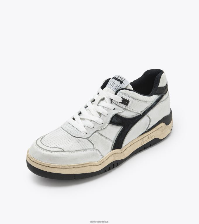 b560 použitý TL0HT26 biely čierny muži Diadora topánky
