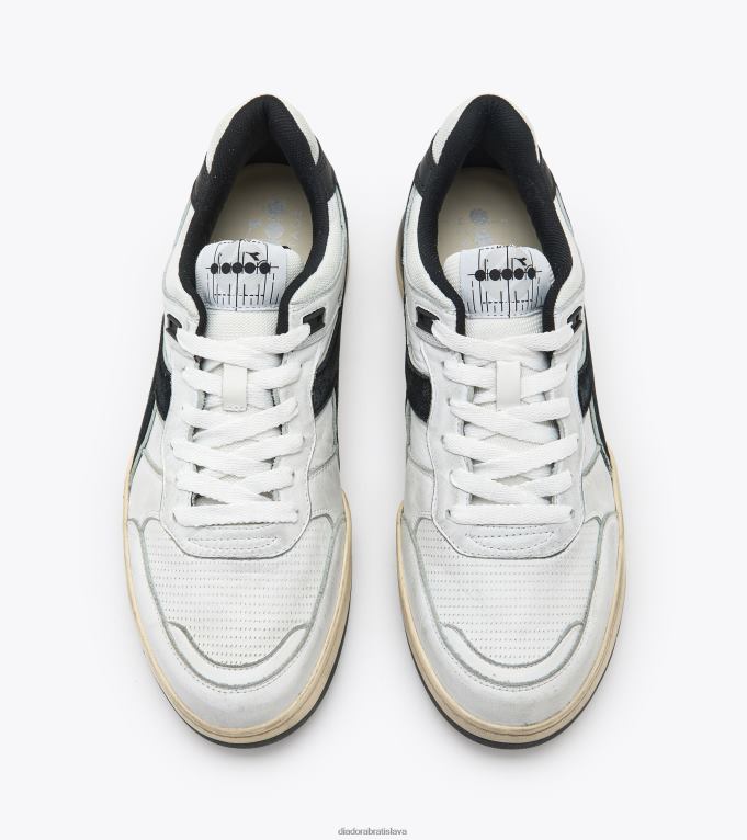 b560 použitý TL0HT26 biely čierny muži Diadora topánky