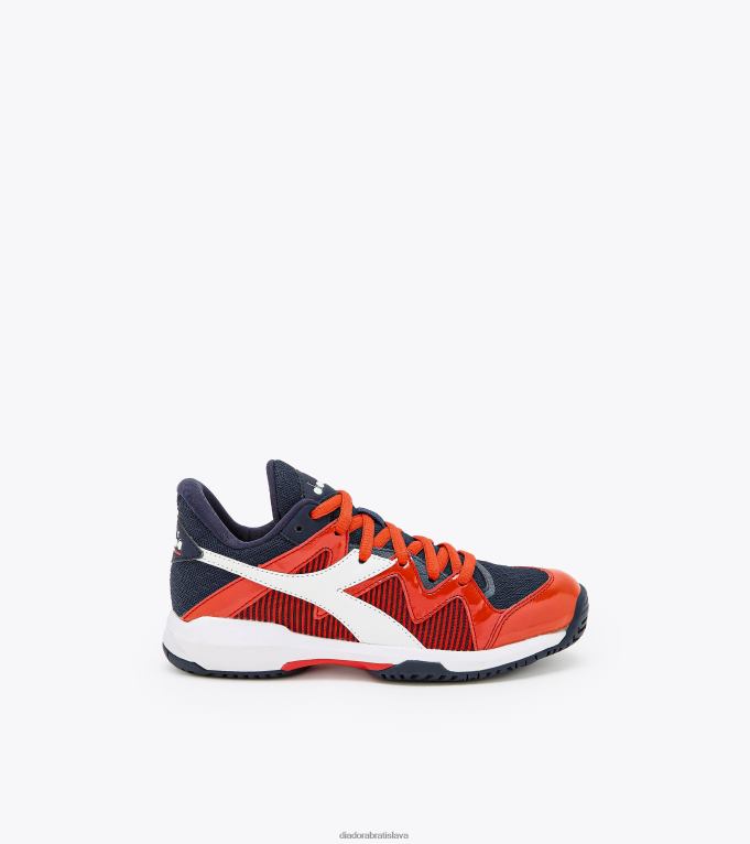 bikona 2 r TL0HT749 modrá korzár/biela/ohnivá červená deti Diadora topánky
