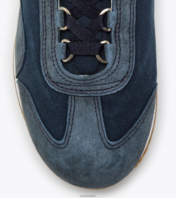 equipe h plátno kameň umývať TL0HT84 modrý denim muži Diadora topánky