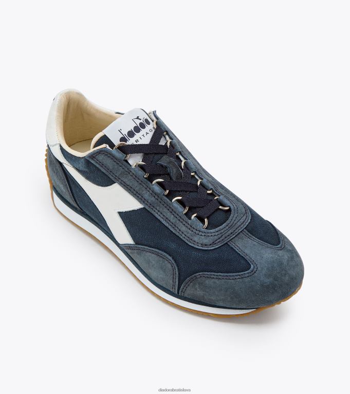 equipe h plátno kameň umývať TL0HT84 modrý denim muži Diadora topánky