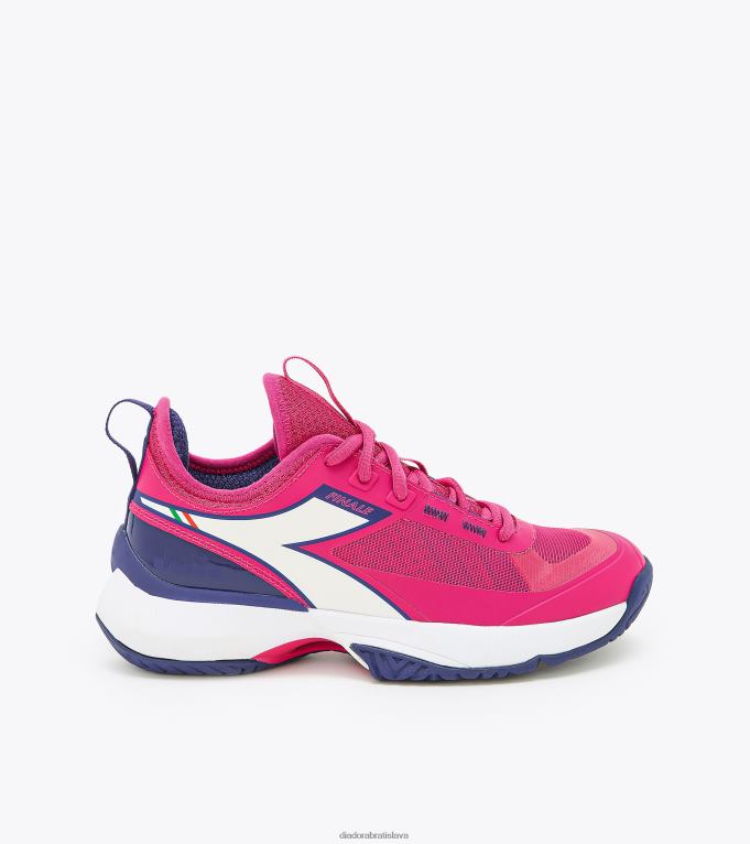 finále w ag TL0HT562 ružový rebríček/biely/modrotlač ženy Diadora topánky