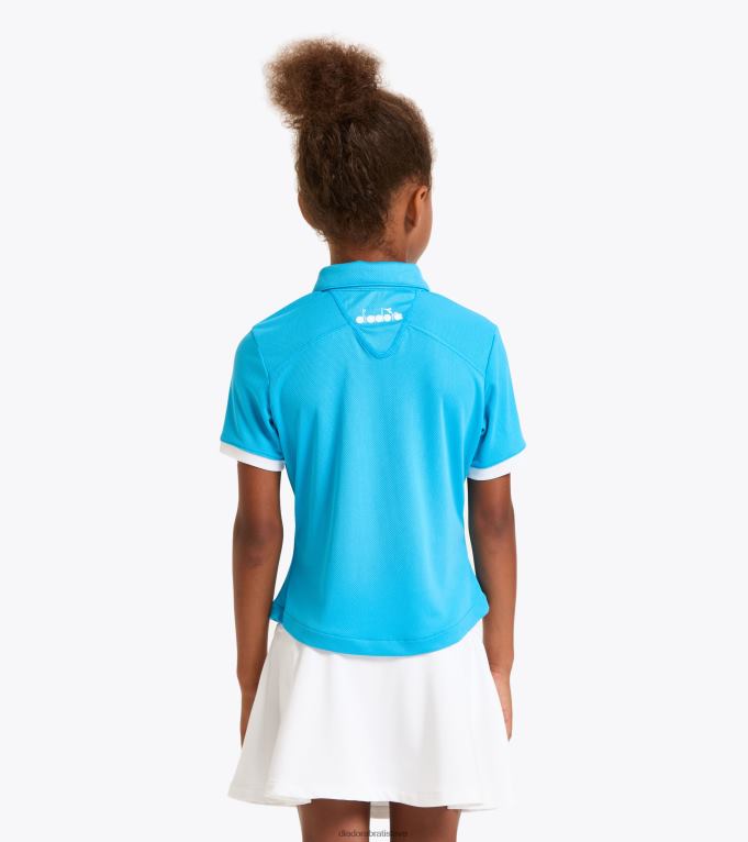 g ihrisko na pólo TL0HT935 kráľovská fluo dievčatá Diadora odev
