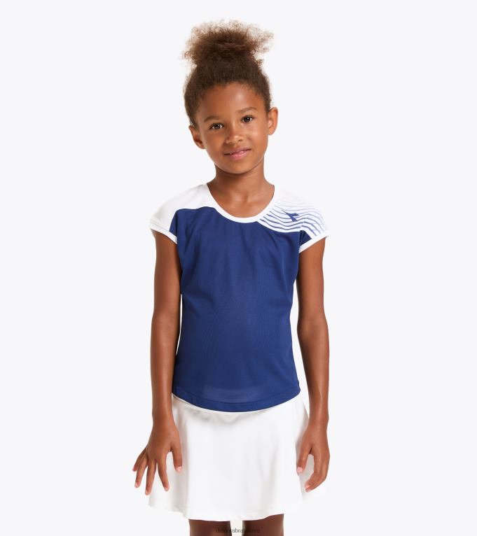 g t-shirt court TL0HT953 saltire námorníctvo dievčatá Diadora odev