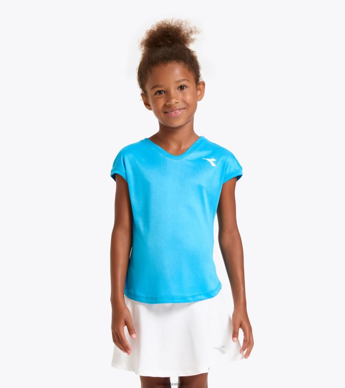 g t-shirt team TL0HT975 kráľovská fluo dievčatá Diadora odev