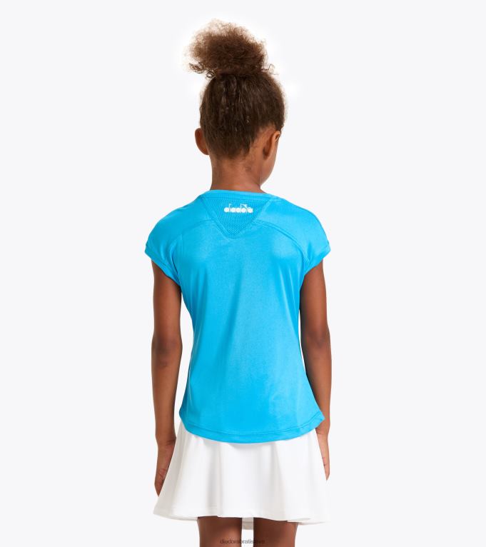 g t-shirt team TL0HT975 kráľovská fluo dievčatá Diadora odev
