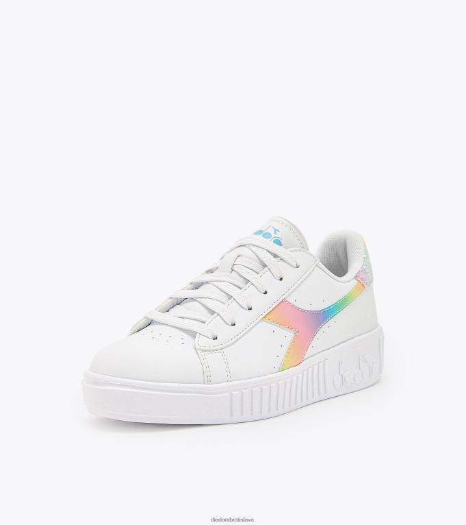 hra krok bloom gs TL0HT796 biela/nebeská modrá deti Diadora topánky
