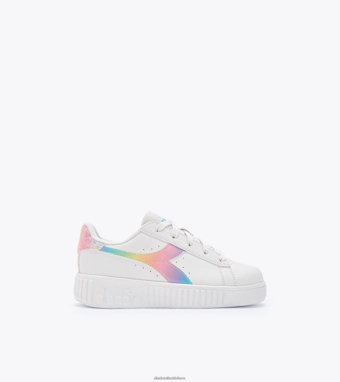 hra krok bloom ps TL0HT802 biela/nebeská modrá deti Diadora topánky