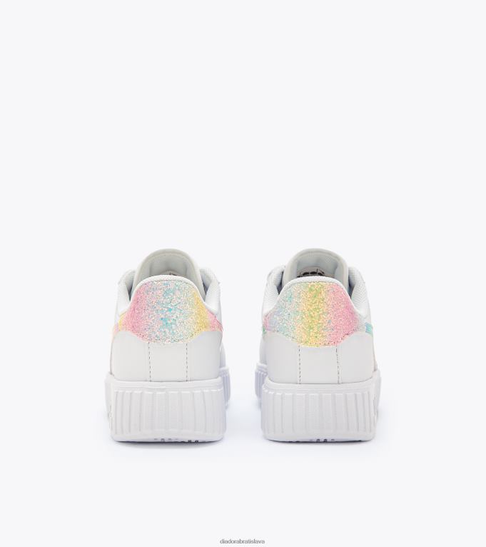 hra krok bloom ps TL0HT802 biela/nebeská modrá deti Diadora topánky