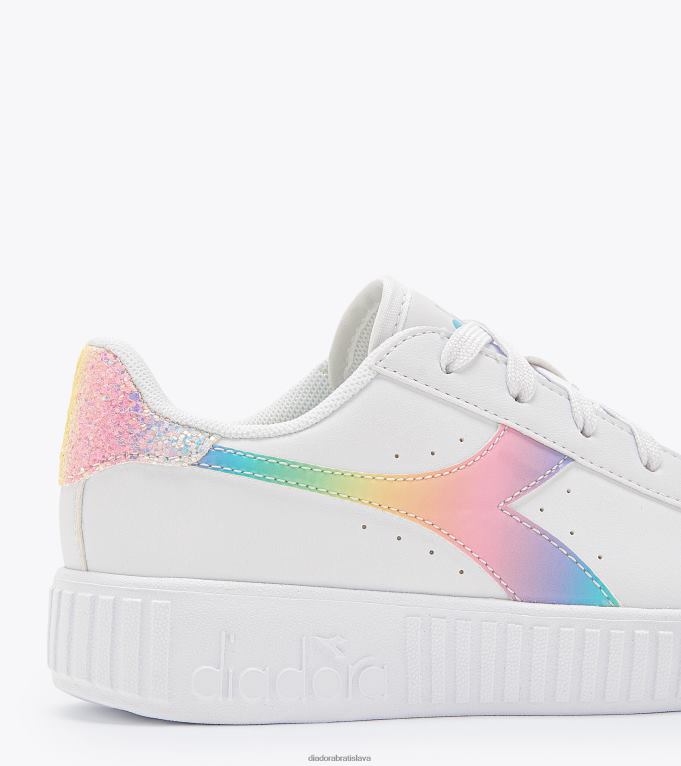 hra krok bloom ps TL0HT802 biela/nebeská modrá deti Diadora topánky