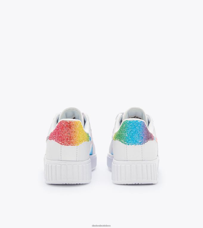 hra krok bloom ps TL0HT803 biela/purpurová deti Diadora topánky