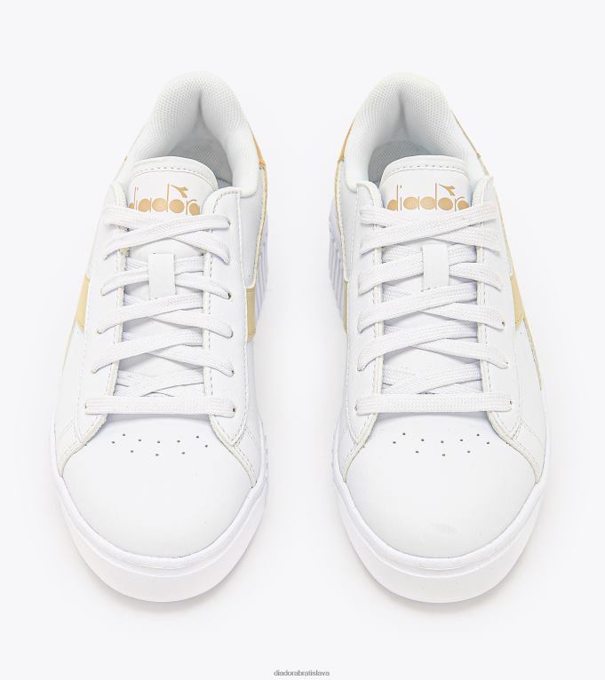 hra krok gs TL0HT804 biela/dymovo šedá deti Diadora topánky