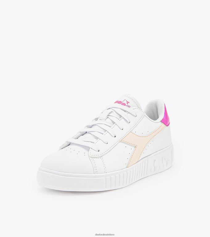 hra krok gs TL0HT805 biela/robinia fialová deti Diadora topánky