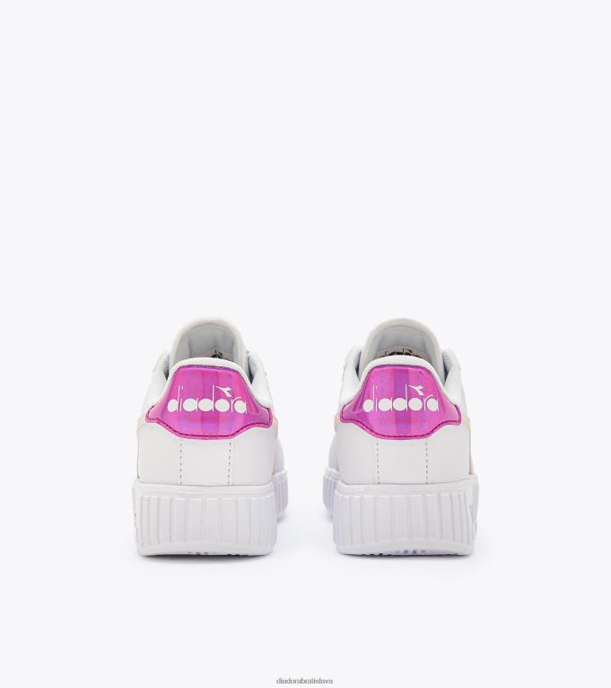 hra krok ps TL0HT807 biela/robinia fialová deti Diadora topánky
