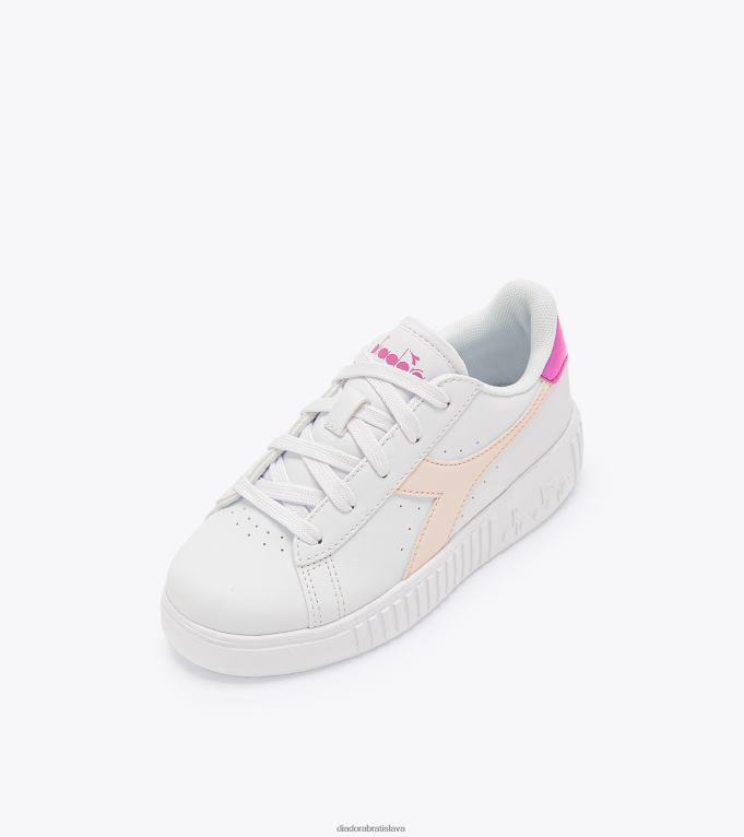 hra krok ps TL0HT807 biela/robinia fialová deti Diadora topánky