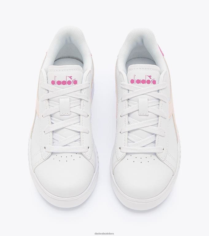 hra krok ps TL0HT807 biela/robinia fialová deti Diadora topánky