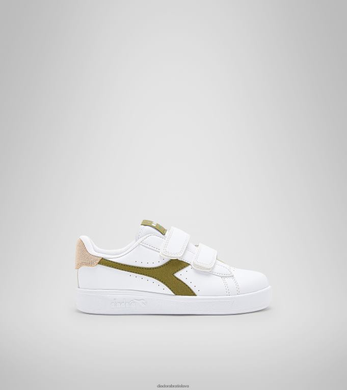 hra p ace ps TL0HT898 biele/avokádové deti Diadora topánky