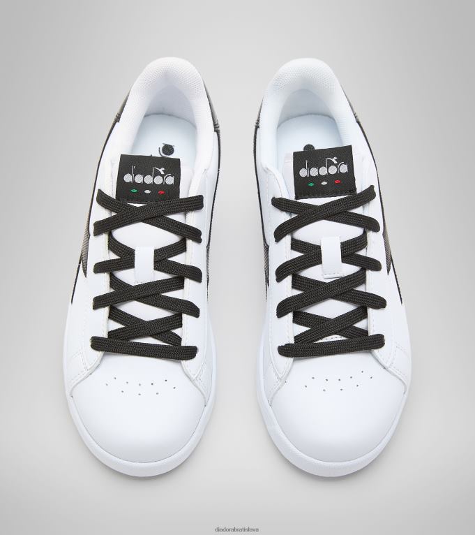 hra p gs TL0HT843 biely čierny deti Diadora topánky