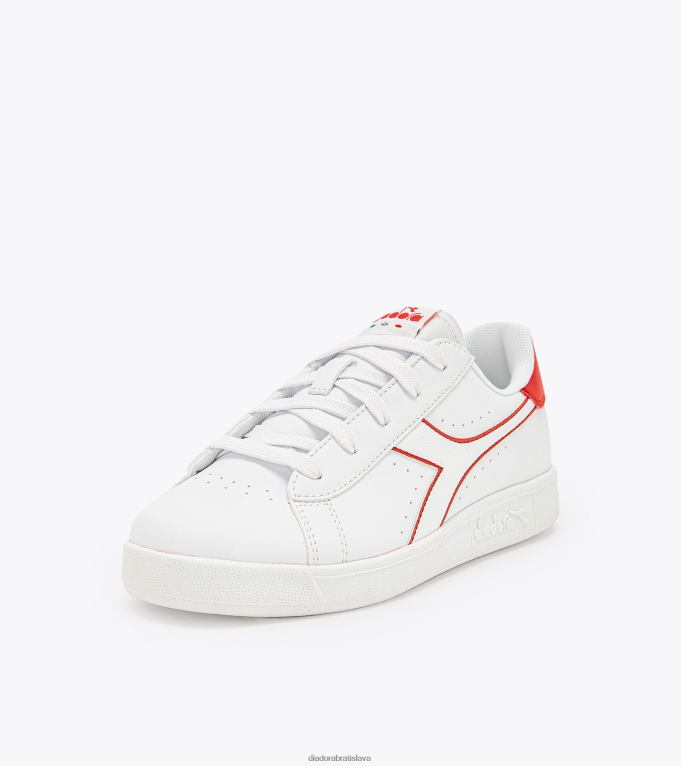 hra p gs TL0HT847 biela/horkosladká červená deti Diadora topánky