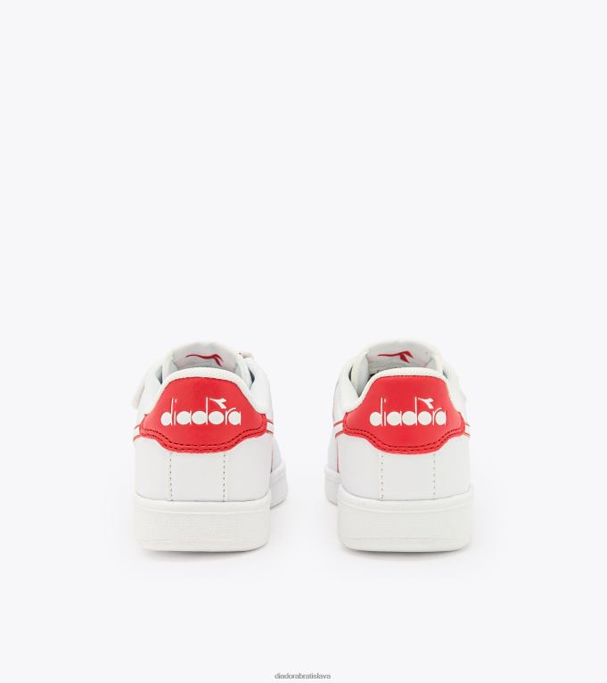 hra p ps TL0HT884 biela/horkosladká červená deti Diadora topánky
