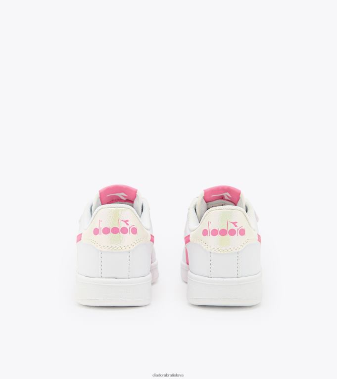 hra p ps TL0HT888 biely/ružový karafiát deti Diadora topánky