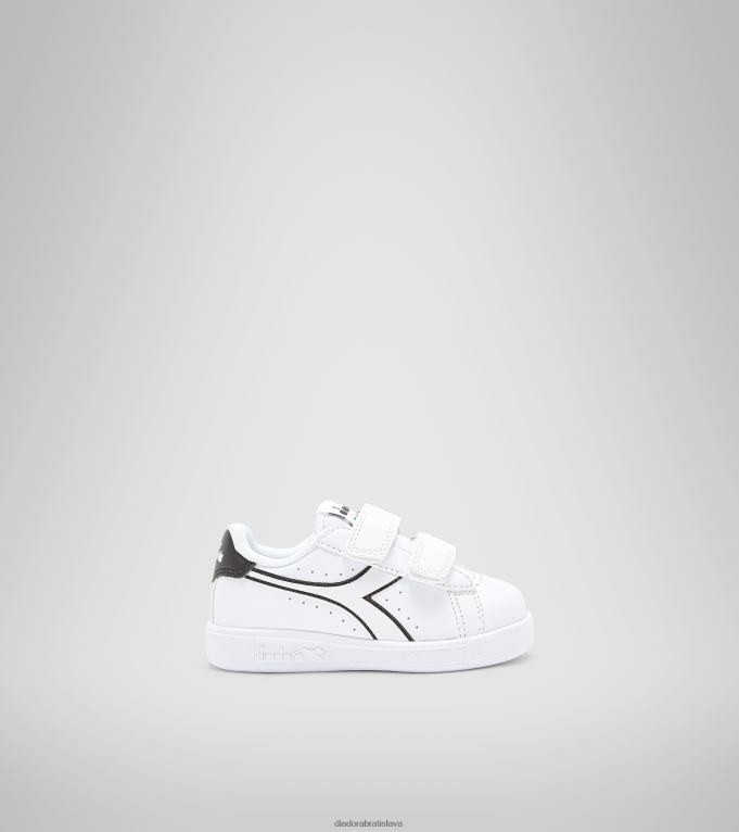 hra p td TL0HT905 biely čierny deti Diadora topánky