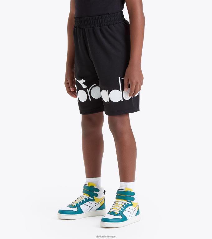 logo ju.bermuda TL0HT825 čierna dievčatá Diadora odev