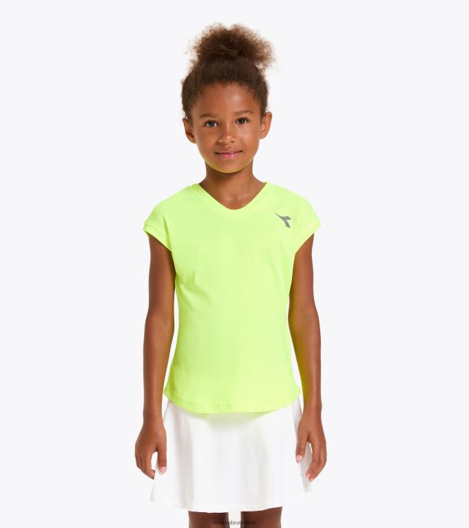 g. t-shirt team TL0HT976 fluo žltá dd dievčatá Diadora odev