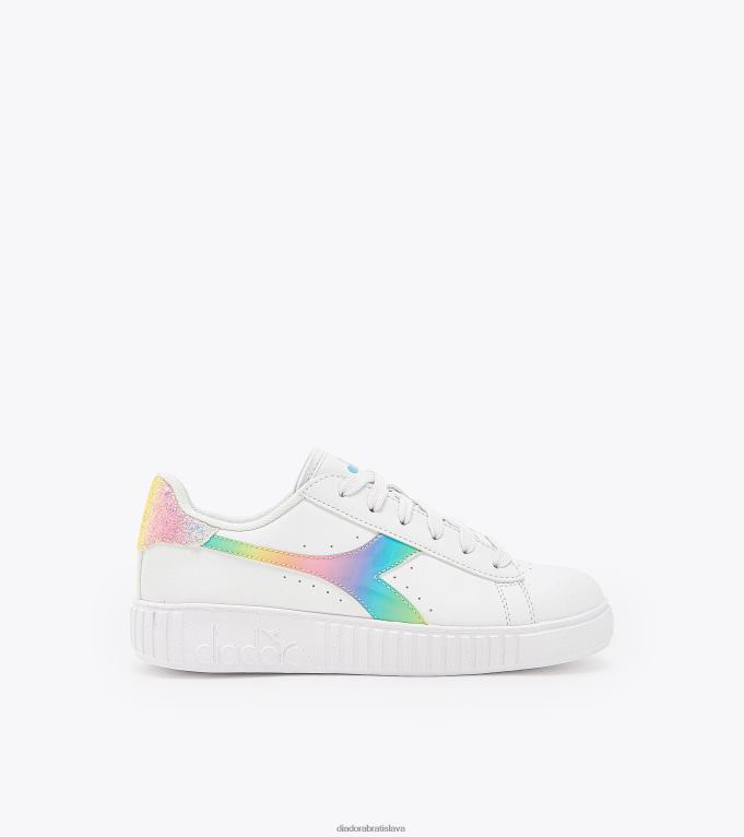 hra krok bloom gs TL0HT796 biela/nebeská modrá deti Diadora topánky