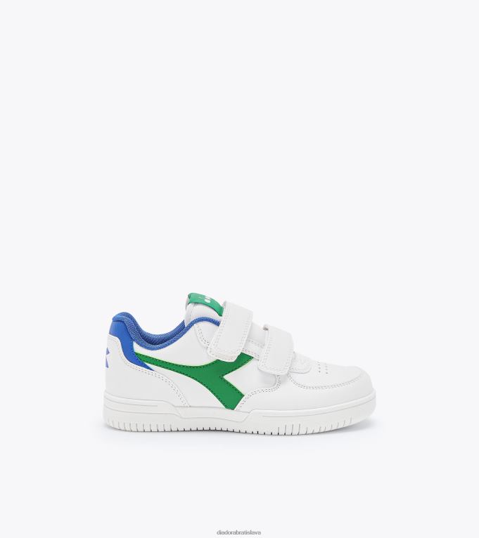 raptor low ps TL0HT834 biela/veselá zelená deti Diadora topánky