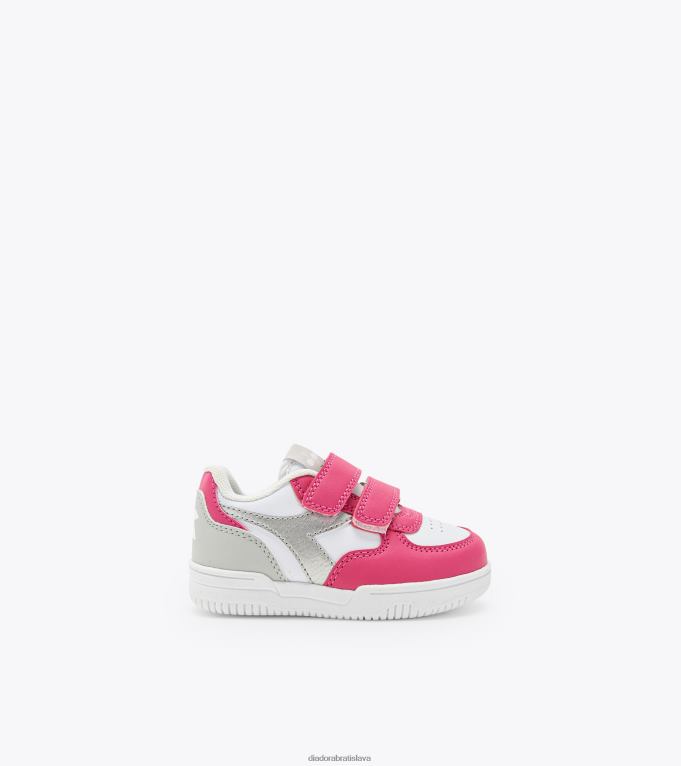 raptor nízke td TL0HT867 ružový rebríček/strieborný deti Diadora topánky