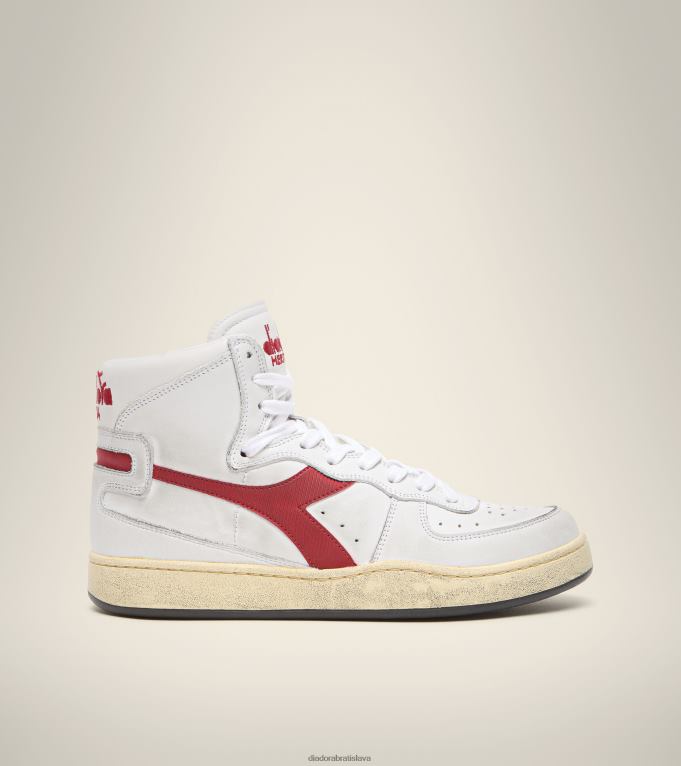 mi použitý košík TL0HT49 biela/granátová muži Diadora topánky
