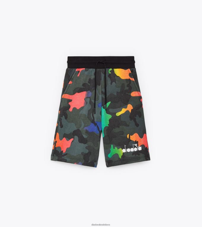 jbbermuda viacfarebná TL0HT783 viacfarebné celoplošné chlapci Diadora odev