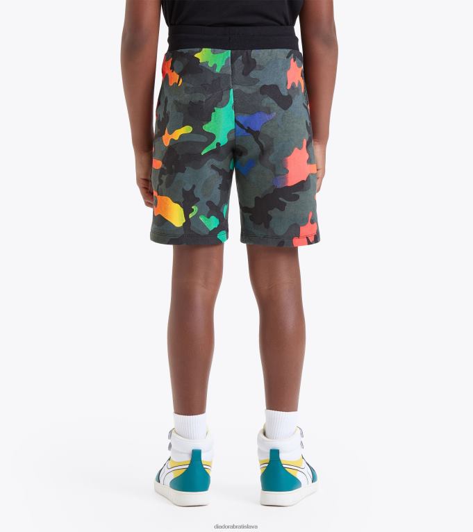 jbbermuda viacfarebná TL0HT783 viacfarebné celoplošné chlapci Diadora odev