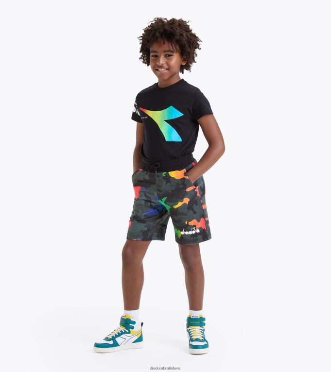 jbbermuda viacfarebná TL0HT783 viacfarebné celoplošné chlapci Diadora odev