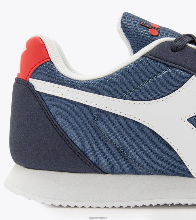 jednoduchý beh gs TL0HT826 práporčík modrý deti Diadora topánky