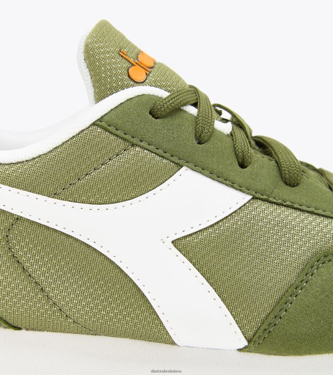 jednoduchý beh gs TL0HT828 zelená huba deti Diadora topánky