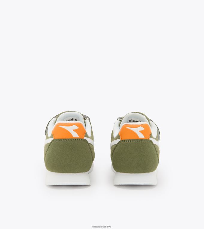 jednoduchý beh ps TL0HT860 zelená huba deti Diadora topánky