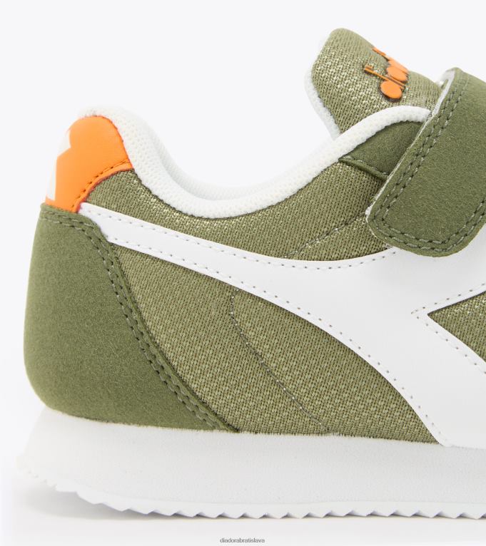 jednoduchý beh ps TL0HT860 zelená huba deti Diadora topánky