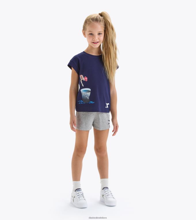 jgset ss športové umenie TL0HT931 klasické námorníctvo dievčatá Diadora odev