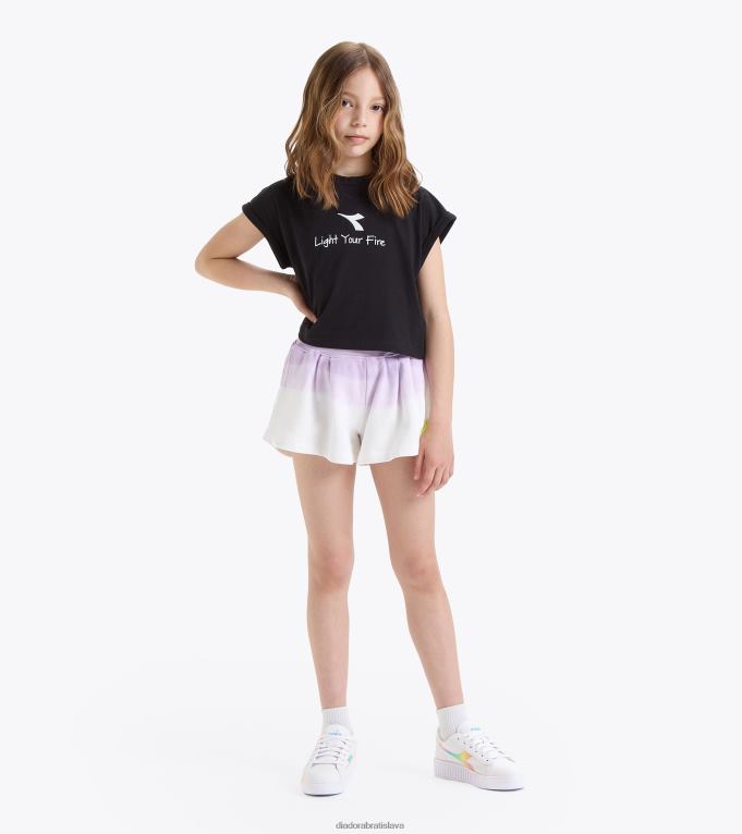jgt-shirt crop logo pastel TL0HT892 čierna dievčatá Diadora odev
