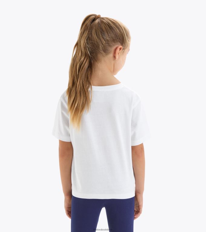 jgt-shirt ss bounce TL0HT966 optická biela dievčatá Diadora odev