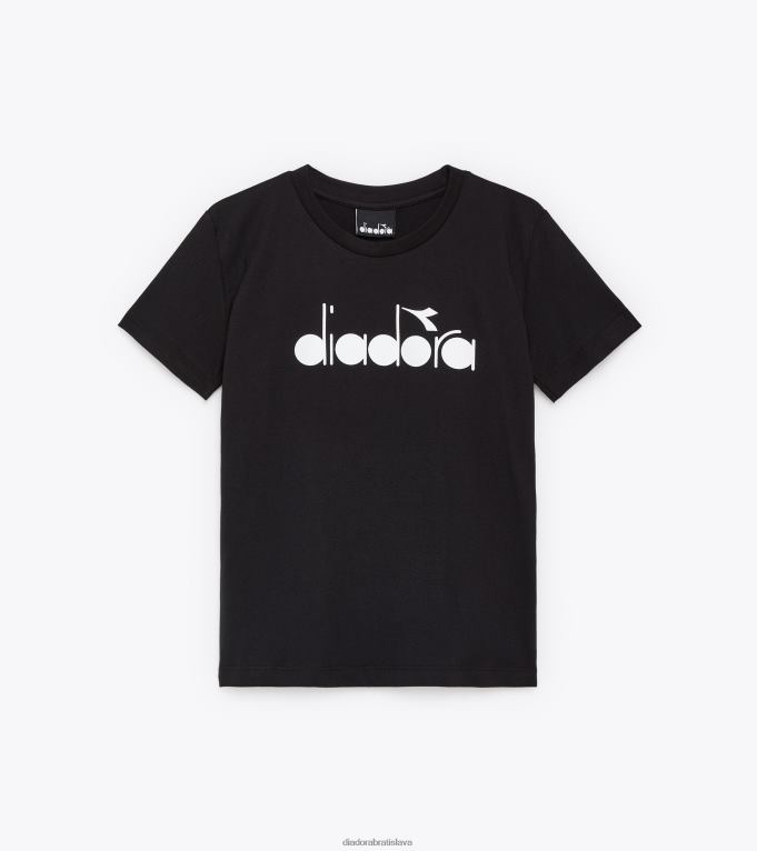 jgt-shirt ss vodová farba TL0HT850 čierna dievčatá Diadora odev