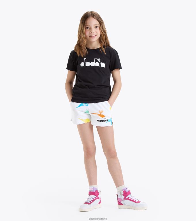 jgt-shirt ss vodová farba TL0HT850 čierna dievčatá Diadora odev
