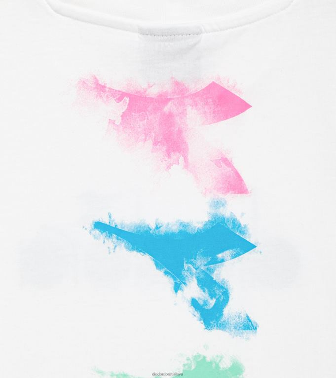 jgt-shirt ss vodová farba TL0HT851 papyrus biely dievčatá Diadora odev
