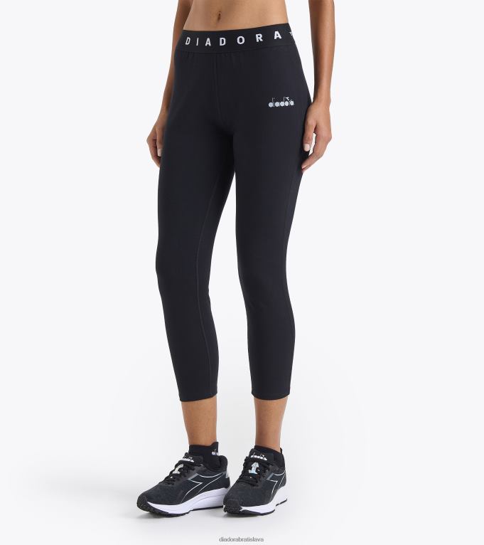 l 7/8 stc legíny byť jeden TL0HT655 čierna ženy Diadora odev