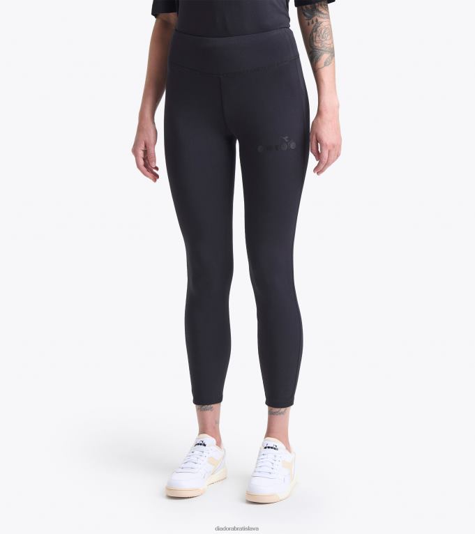 l logo spw legíny TL0HT687 čierna ženy Diadora odev
