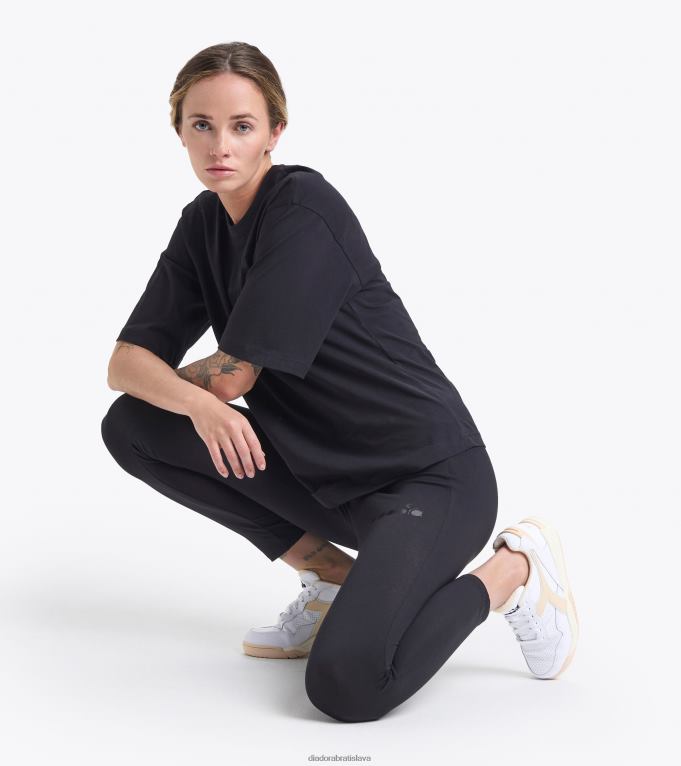 l logo spw legíny TL0HT687 čierna ženy Diadora odev