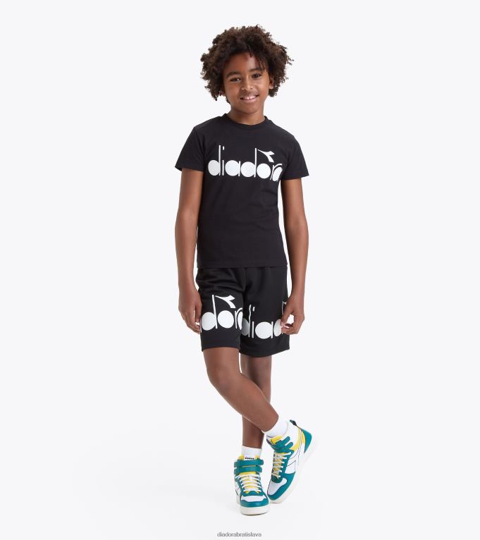 logo jubermuda TL0HT825 čierna dievčatá Diadora odev
