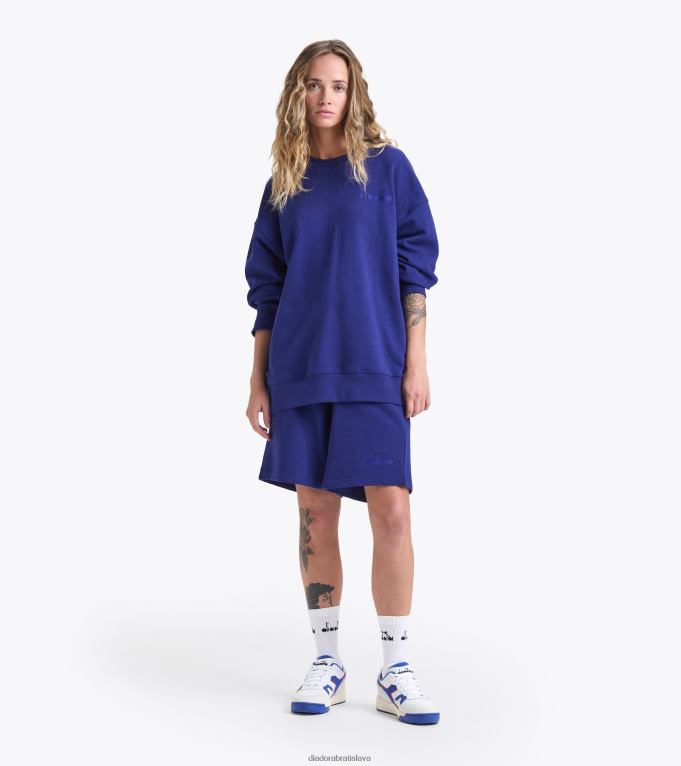 logo mikiny crew spw TL0HT278 modrá potlač muži Diadora odev